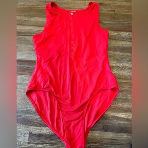 Andie The Malibu One-Piece Swimsuit L cherry red